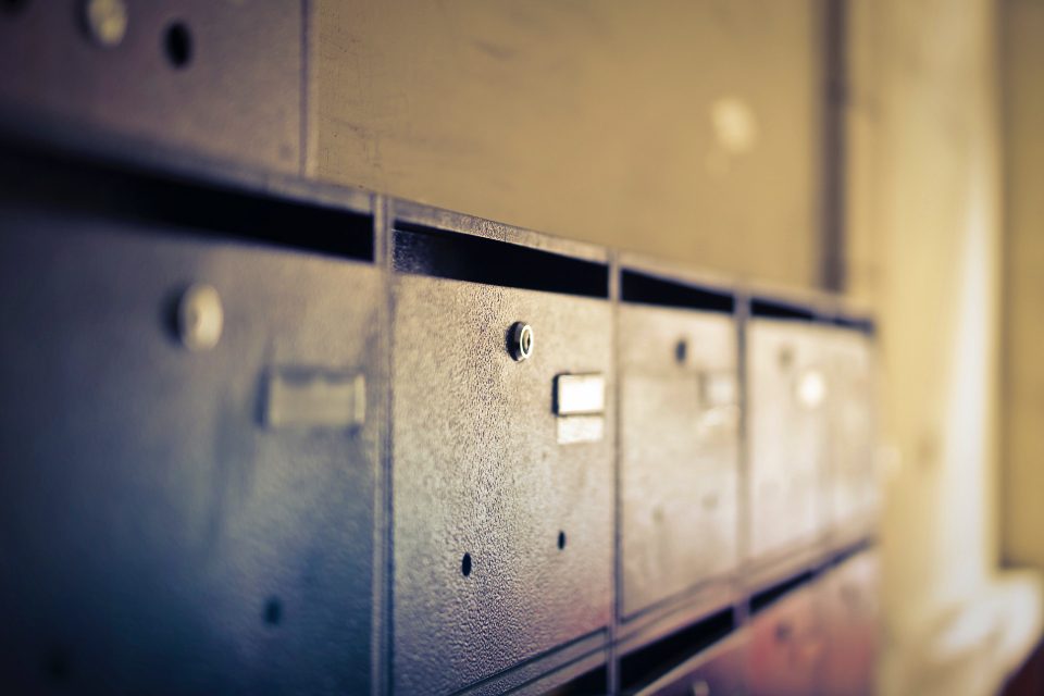 Illustrative photograph of post Boxes